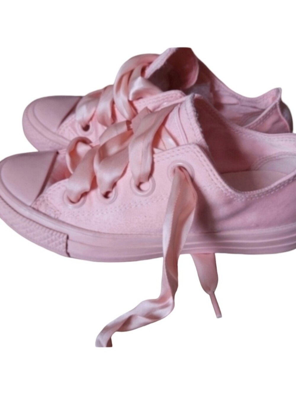 Converse All Star Big Eyelet Ribbon Sneakers Size 5.5